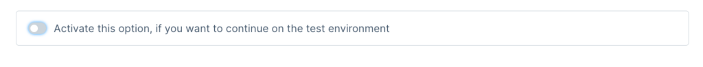 Shopware environment selection
