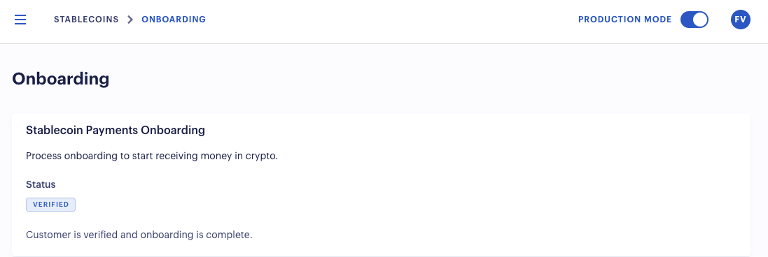 Stablecoin onboarding in Fuzebox