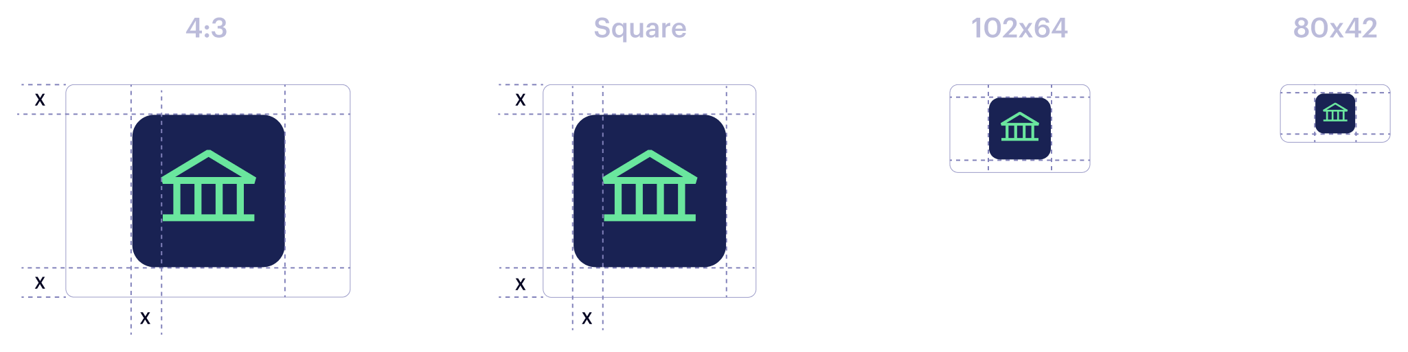 Plain Bank Icon usage examples