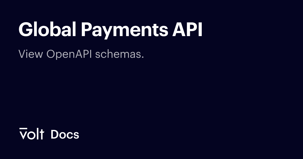 Global Payments API