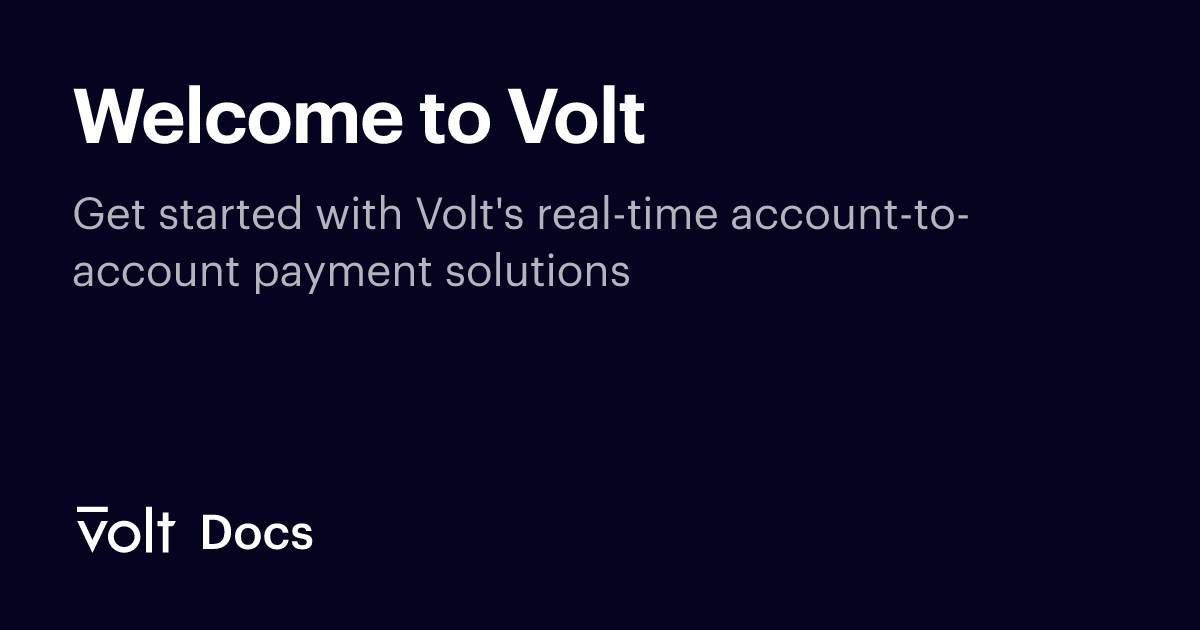 Volt Website Welcome to Volt
