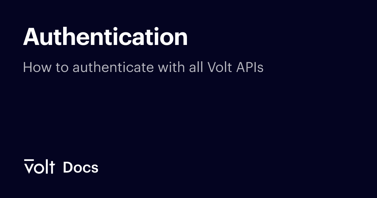 Authentication
