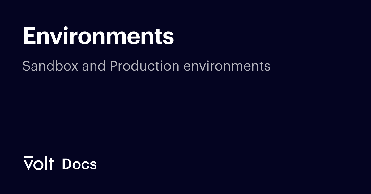 Environments